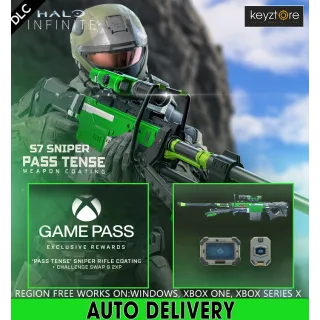 Halo Infinite - Pass Tense S7 Sniper Rifle Bundle ⚡[ 𝐈𝐍𝐒𝐓𝐀𝐍𝐓 ]  Xbox & windows