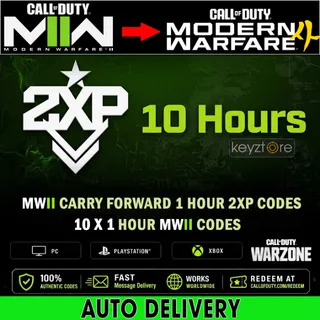 COD Modern Warfare 4 - 10 x 1 Hour Double XP ⚡(MWII Carry forward Legacy Codes) 10 HOURS 2XP⚡[ 𝐈𝐍𝐒𝐓𝐀𝐍𝐓 ] MW4 
