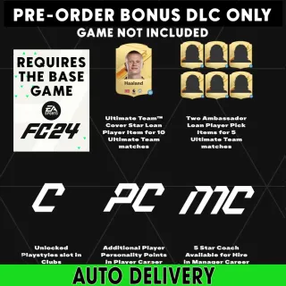 EA Sports FC 24 - Preorder Bonus DLC [ ⚡𝐈𝐍𝐒𝐓𝐀𝐍𝐓 ⚡] Origin/EA app Key
