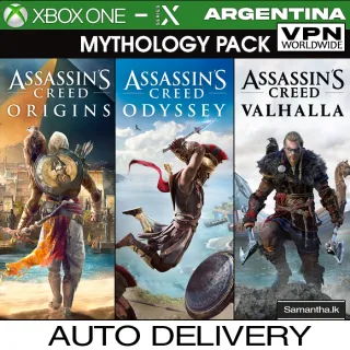 [AUTO] Assassin's Creed Mythology Bundle : Valhalla, Odyssey, Origins Xbox 