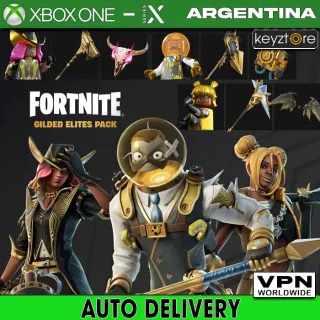 Fortnite - Gilded Elites Pack⚡ [ 𝐈𝐍𝐒𝐓𝐀𝐍𝐓 𝐃𝐄𝐋𝐈𝐕𝐄𝐑𝐘⚡] Xbox Code AR