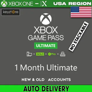 Xbox Game Pass Ultimate 1 Month⚡ [ 𝐈𝐍𝐒𝐓𝐀𝐍𝐓 𝐃𝐄𝐋𝐈𝐕𝐄𝐑𝐘 ] ⚡ Key/code US ONLY  (No Stackable) 