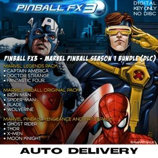 Pinball FX3 - Marvel Pinball Season 1 Bundle ⚡ [ 𝐈𝐍𝐒𝐓𝐀𝐍𝐓 𝐃𝐄𝐋𝐈𝐕𝐄𝐑𝐘 ] ⚡Steam Global key code