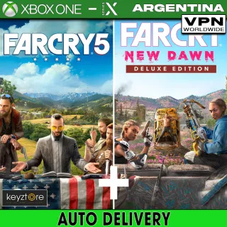 Far Cry 5 + Far Cry New Dawn Deluxe Edition [ ⚡𝐈𝐍𝐒𝐓𝐀𝐍𝐓 𝐃𝐄𝐋𝐈𝐕𝐄𝐑𝐘⚡] Xbox key Code