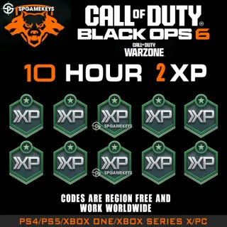 Black Ops 6 - 10 Hours 2 XP⚡ Rank up Double XP Boost  ⚡  [ 𝐈𝐍𝐒𝐓𝐀𝐍𝐓 𝐃𝐄𝐋𝐈𝐕𝐄𝐑𝐘 ] ⚡ Call of Duty