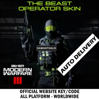 Call of Duty MW III 3 - The Beast Operator Skin⚡ [𝐈𝐍𝐒𝐓𝐀𝐍𝐓 𝐃𝐄𝐋𝐈𝐕𝐄𝐑𝐘]⚡