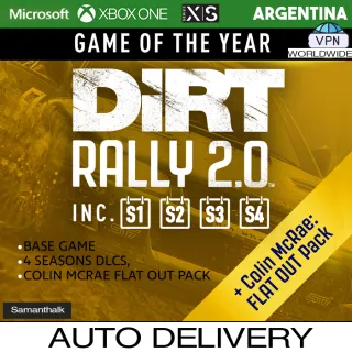 [AUTO] DiRT Rally 2.0 Game of the Year Edition (GOTY) - Xbox [𝐀𝐔𝐓𝐎𝐌𝐀𝐓𝐈𝐂 𝐃𝐄𝐋𝐈𝐕𝐄𝐑𝐘]