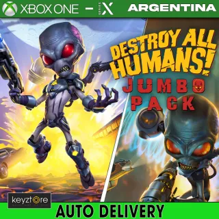 Destroy All Humans!: Jumbo Pack ⚡ [ 𝐈𝐍𝐒𝐓𝐀𝐍𝐓 𝐃𝐄𝐋𝐈𝐕𝐄𝐑𝐘⚡ Xbox Key / Code - AR