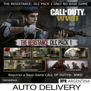 Call of Duty: WWII - The Resistance: DLC Pack 1  [ ⚡𝐈𝐍𝐒𝐓𝐀𝐍𝐓 ⚡] Xbox AR 