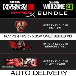 Call of Duty MW3 Warzone HyperX Bundle [𝐈𝐍𝐒𝐓𝐀𝐍𝐓 𝐃𝐄𝐋𝐈𝐕𝐄𝐑𝐘]