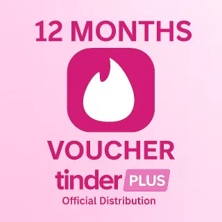 TINDER PLUS 12 MONTHS