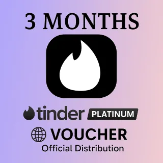 TINDER PLATINUM 3 MONTHS CODE 24/7 VOUCHER