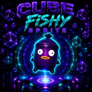 Cube Fishy Sprite 