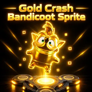 Gold Crash Bandicoot Sprite