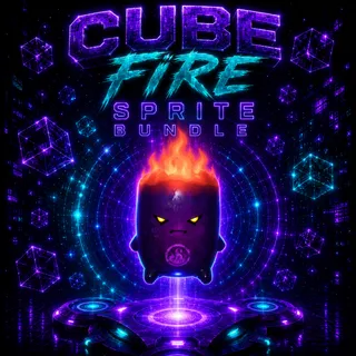 Cube Fire Sprite 