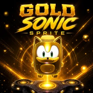 Gold Sonic Sprite
