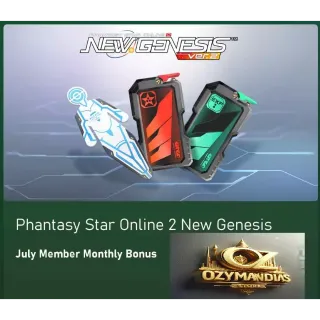 Phantasy Star Online 2 New Genesis Perk Pack