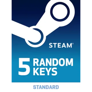 5 RANDOM STEAM KEYS