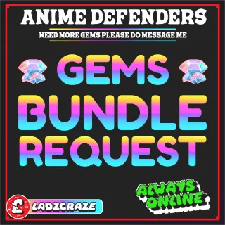 Anime Defenders Gem Bundle Request