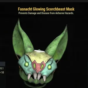 Glowing Scorchbeast mask