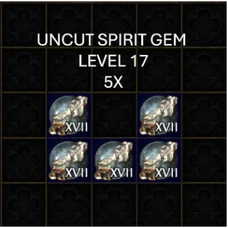 UNCUT GEM LEVEL 17 5X