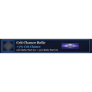 Crit Chance Relic | Sailor Piece