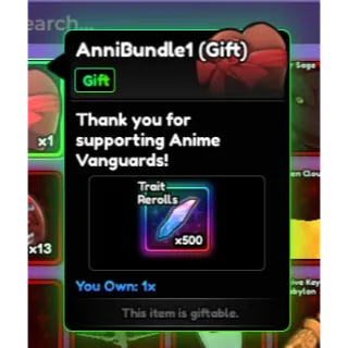 AnniBundle1 / Anniversary Bundle 1 (500 rr)