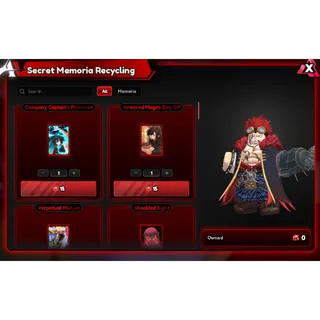 15x Secret Memoria Armored Mage