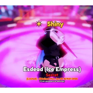 Shiny Esdead | Shiny Esdeath | Anime Crusaders