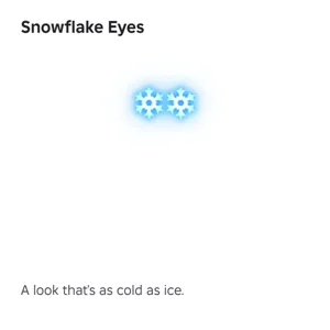 snowflake eyes