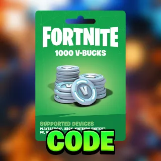 Fortnite 1000 Vbucks Code