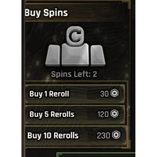THE FORGE | 10 Rerolls SPIN -  Gift
