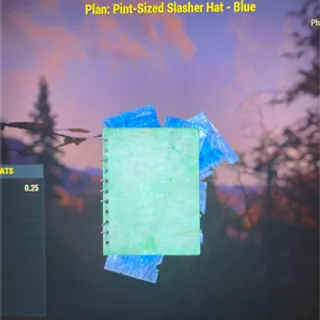 pint-sized blue hat