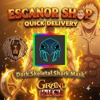 Dark Skeletal Shark Mask ( Grand Piece Online - GPO )