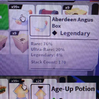 Angus Box - Age Up Potion - Bucks