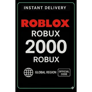 Roblox Gift Cards - 2000 Robux (Global)