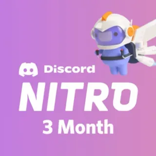 Discord Nitro 3-Month Trial Key | Instant Auto-Delivery (24/7)