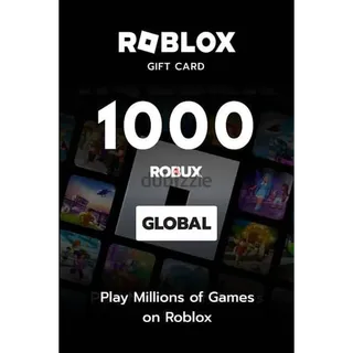 Roblox Gift Card - 1000 Robux GLOBAL