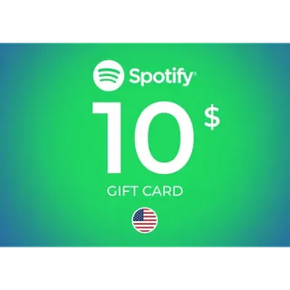  Spotify Gift Card 10 USD - Spotify - UNITED STATES