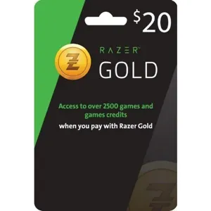 Razer Gold Gift Card - 20 USD Key GLOBAL - Auto Delivery -