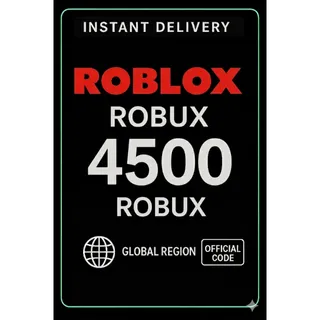 Roblox Gift Cards - 4500 Robux (Global)