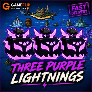 3× Purple Lightning |💲64.99