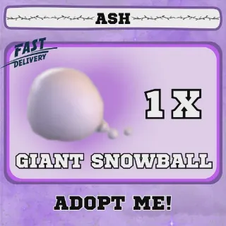 GIANT SNOWBALL