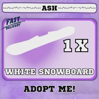 WHITE SNOWBOARD