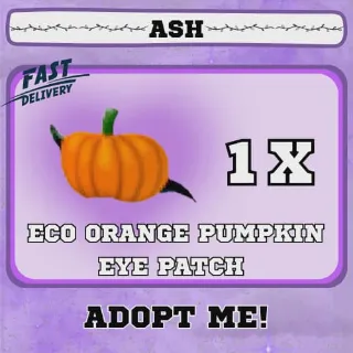 ECO ORANGE PUMPKIN EYE PATCH