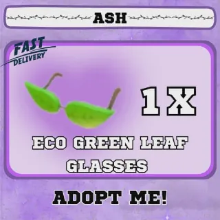 ECO GREEN LEAF GLASSES