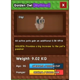 GOLDEN OWL - AGE: 96