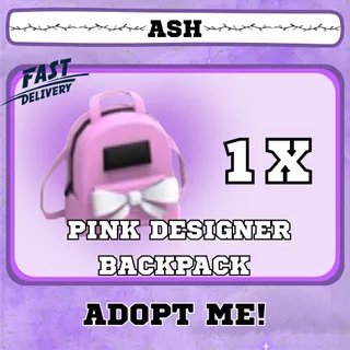 PINK DESIGNER BACKPACK 