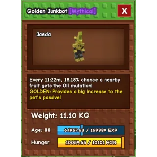 GOLDEN JUNKBOT — AGE: 88