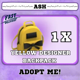 YELLOW DESIGNER BACKPACK 